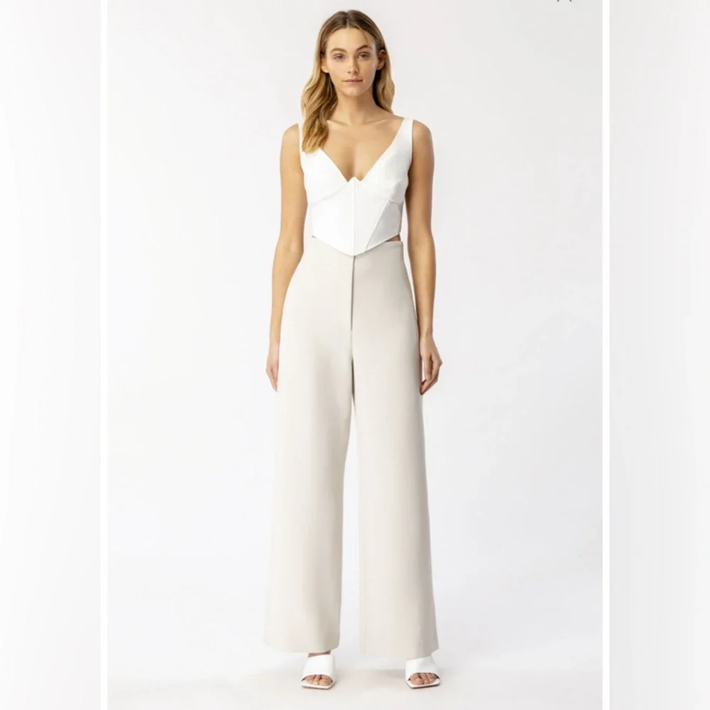 Revolve BARDOT Bronte Corset Top sz 2 / XS off white - Picture 4 of 13